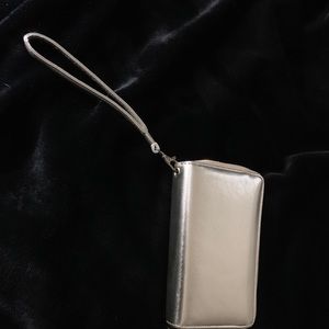 Gold wallet wristlet